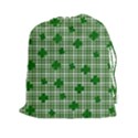 St. Patrick s day pattern Drawstring Pouches (XXL) View1