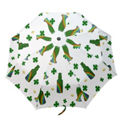 St  Patricks Day  Folding Umbrellas by Valentinaart