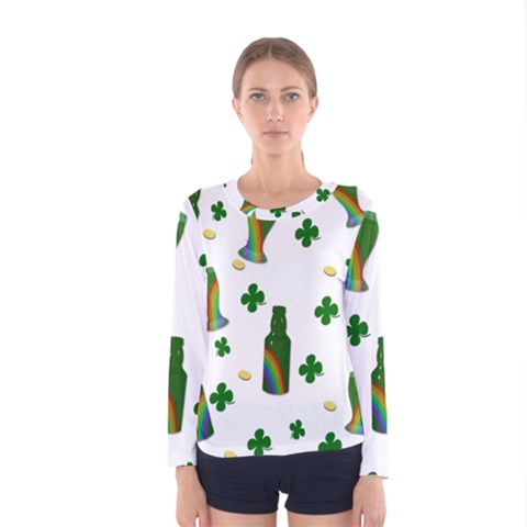 St  Patricks Day  Women s Long Sleeve Tee by Valentinaart