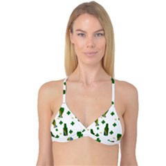 St  Patricks Day  Reversible Tri Bikini Top by Valentinaart