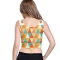 Golden dots and triangles pattern Crop Top View3