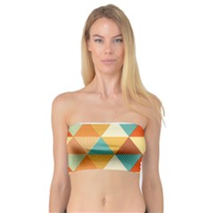 Golden Dots And Triangles Patern Bandeau Top by TastefulDesigns