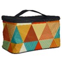 Triangles Pattern  Cosmetic Storage Case View2