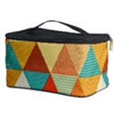 Triangles Pattern  Cosmetic Storage Case View3