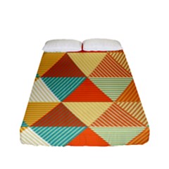 Triangles Pattern  Fitted Sheet (full/ Double Size)