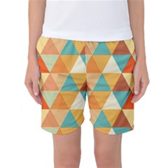 Triangles Pattern  Women s Basketball Shorts