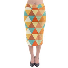 Triangles Pattern  Midi Pencil Skirt by TastefulDesigns