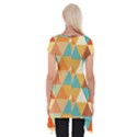 Triangles Pattern  Short Sleeve Side Drop Tunic View2