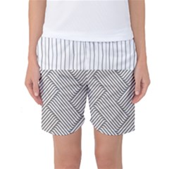 Lines And Stripes Patterns Women s Basketball Shorts by TastefulDesigns