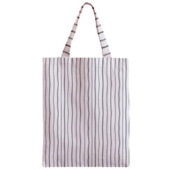 Hand Drawn Lines Pattern Zipper Classic Tote Bag