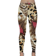 Animal Tissue And Flowers Classic Yoga Leggings by Amaryn4rt