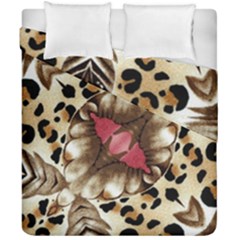 Animal Tissue And Flowers Duvet Cover Double Side (california King Size)