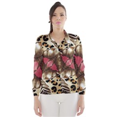 Animal Tissue And Flowers Wind Breaker (women)