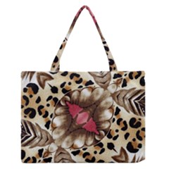 Animal Tissue And Flowers Medium Zipper Tote Bag by Amaryn4rt