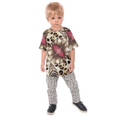 Animal Tissue And Flowers Kids  Raglan Tee