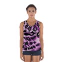 Background Fabric Animal Motifs Lilac Women s Sport Tank Top  View1