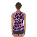 Background Fabric Animal Motifs Lilac Women s Sport Tank Top  View2