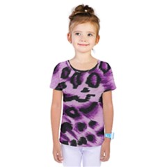 Background Fabric Animal Motifs Lilac Kids  One Piece Tee