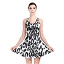 Black And White Leopard Skin Reversible Skater Dress View1