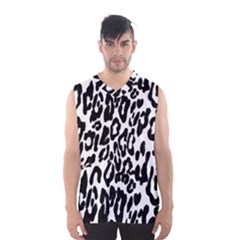 Black And White Leopard Skin Men s Basketball Tank Top by Amaryn4rt