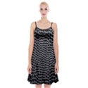 Black White Crocodile Background Spaghetti Strap Velvet Dress View1