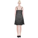 Black White Crocodile Background Spaghetti Strap Velvet Dress View2