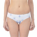 Blue And White Floral Background Hipster Bikini Bottoms View1