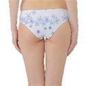 Blue And White Floral Background Hipster Bikini Bottoms View2