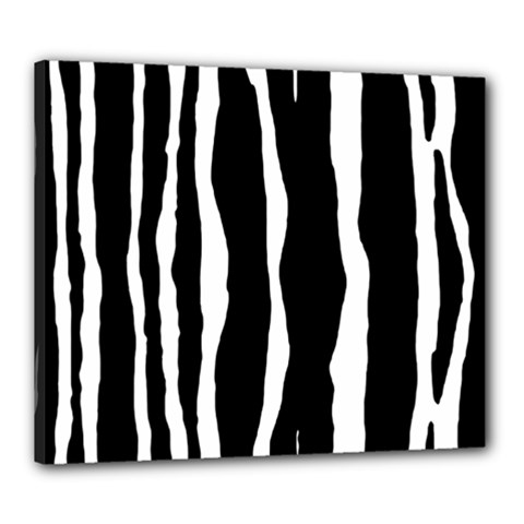 Zebra Background Pattern Canvas 24  X 20  by Amaryn4rt