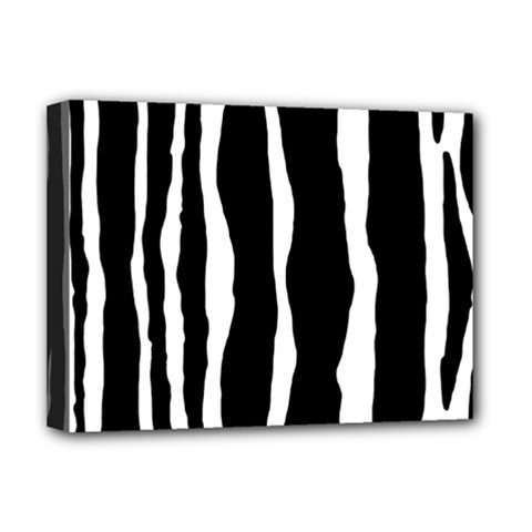 Zebra Background Pattern Deluxe Canvas 16  X 12   by Amaryn4rt