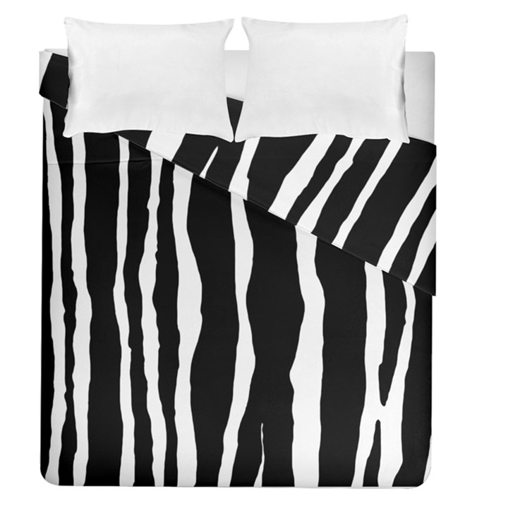 Zebra Background Pattern Duvet Cover Double Side (Queen Size)