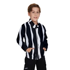 Zebra Background Pattern Wind Breaker (kids)