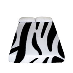 Seamless Zebra A Completely Zebra Skin Background Pattern Fitted Sheet (full/ Double Size)