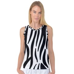 Seamless Zebra A Completely Zebra Skin Background Pattern Women s Basketball Tank Top by Amaryn4rt