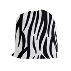 Seamless Zebra A Completely Zebra Skin Background Pattern Drawstring Pouches (extra Large) by Amaryn4rt