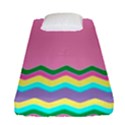 Easter Chevron Pattern Stripes Fitted Sheet (Single Size) View1