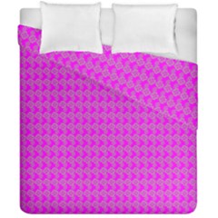 Clovers On Pink Duvet Cover Double Side (california King Size)