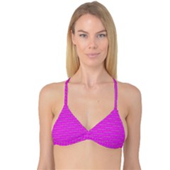 Clovers On Pink Reversible Tri Bikini Top