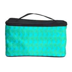 Clovers On Blue Cosmetic Storage Case by PhotoNOLA