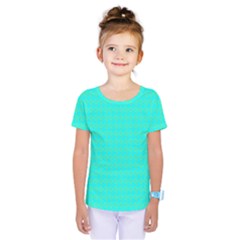 Clovers On Blue Kids  One Piece Tee