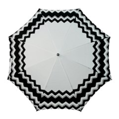 Chevrons Black Pattern Background Golf Umbrellas