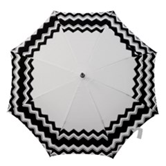 Chevrons Black Pattern Background Hook Handle Umbrellas (small)