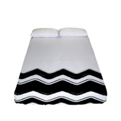 Chevrons Black Pattern Background Fitted Sheet (full/ Double Size)