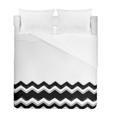 Chevrons Black Pattern Background Duvet Cover Double Side (full/ Double Size)