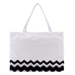 Chevrons Black Pattern Background Medium Tote Bag