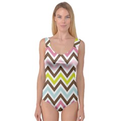 Chevrons Stripes Colors Background Princess Tank Leotard  by Amaryn4rt