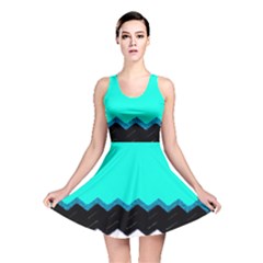 Pattern Digital Painting Lines Art Reversible Skater Dress by Amaryn4rt