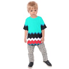 Pattern Digital Painting Lines Art Kids  Raglan Tee