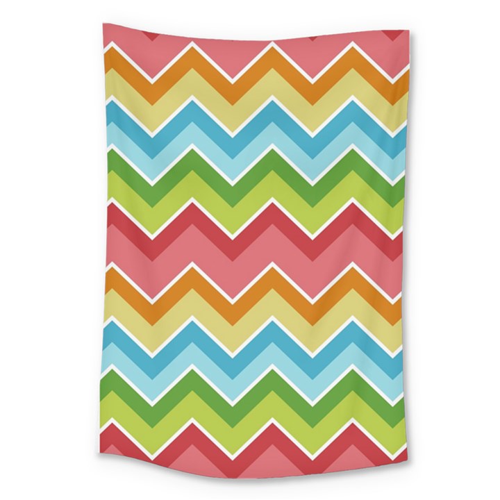 Colorful Background Of Chevrons Zigzag Pattern Large Tapestry