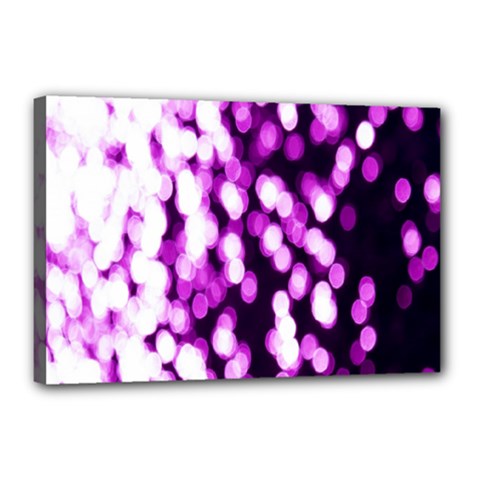 Bokeh Background In Purple Color Canvas 18  X 12  by Amaryn4rt